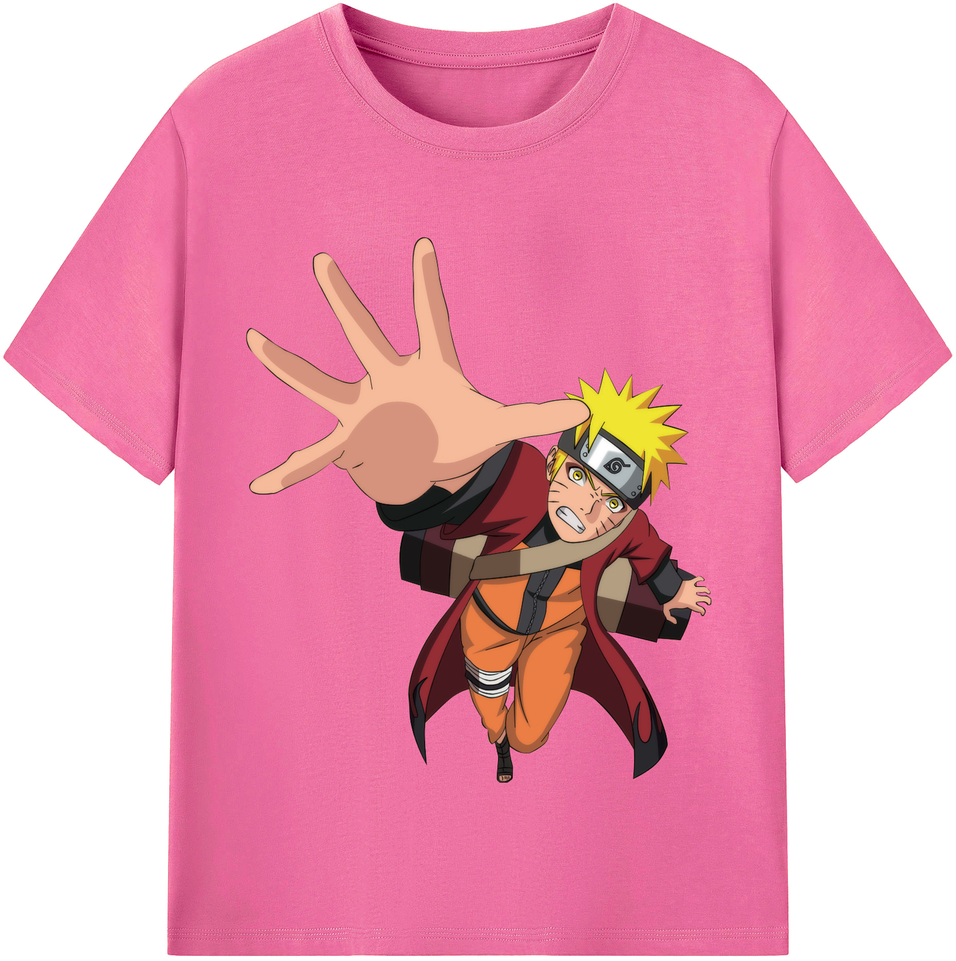 （画像用） NARUTO -ナルト- うずまき ナルト Uzumaki Naruto レディースカジュアルプリントTシャツ（綿100％）